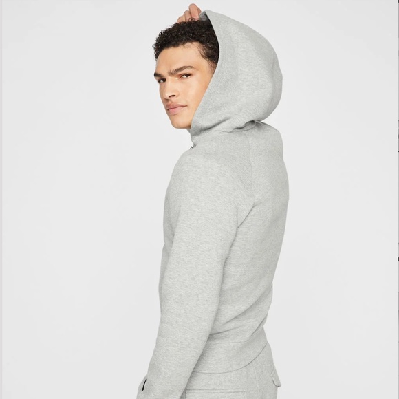 Piqué Scuba Hoodie - New With Tags - NEVER WORN - Grey - Picture 2 of 5